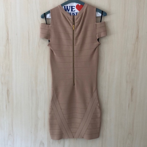 Bebe Beige Bandage Dress - Picture 3 of 9